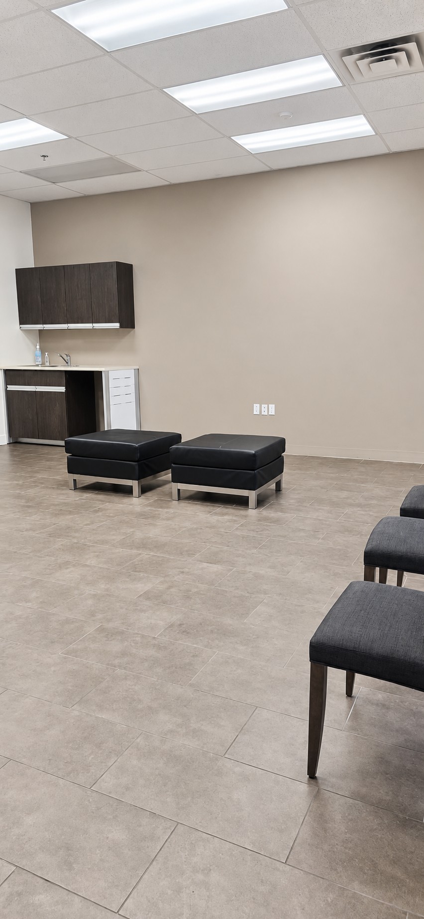 Open area at Rock Point with the remaining sink and cabinetry